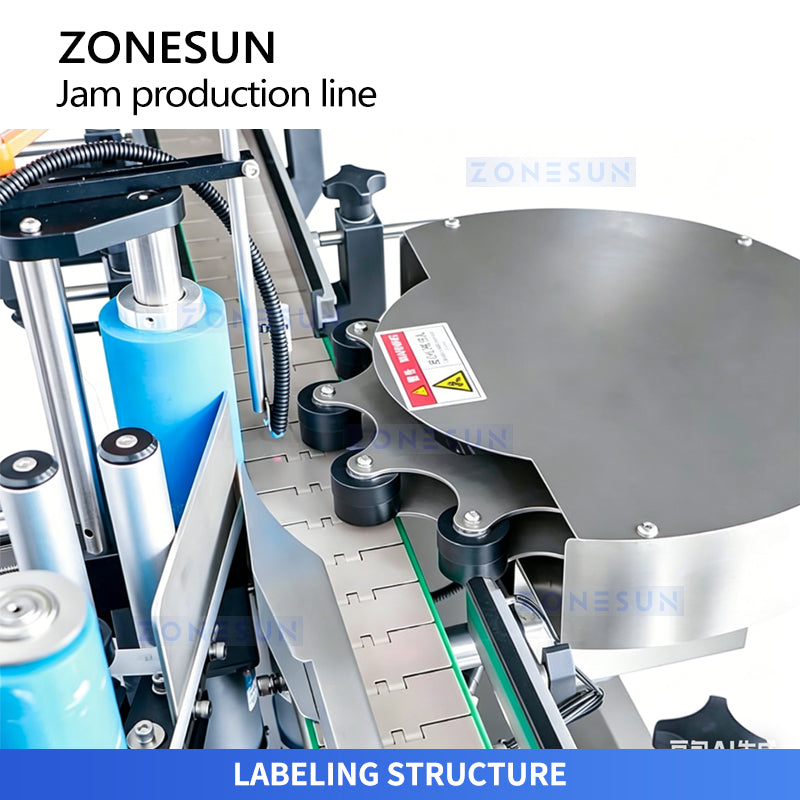 ZONESUN ZS-FAL180V11 Automatic Kaya Jam Filling Glass Jar Packaging Line
