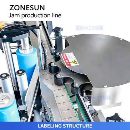 ZONESUN ZS-FAL180V11 Automatic Kaya Jam Filling Glass Jar Packaging Line