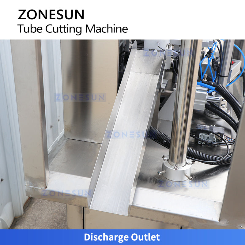 Smart Trimming: ZONESUN ZS-JG25 Automatic V-Cut Tube Cutting Machine for Spray & Lotion Pumps