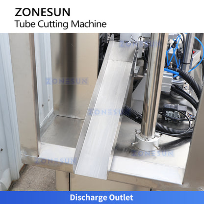 Smart Trimming: ZONESUN ZS-JG25 Automatic V-Cut Tube Cutting Machine for Spray & Lotion Pumps