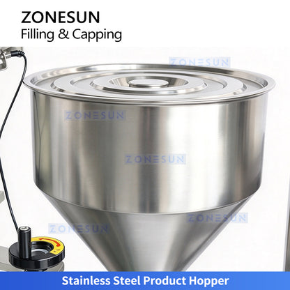 ZONESUN ZS-AFC48B Automatic Round Bottle Gear Pump Filling and Capping Machine