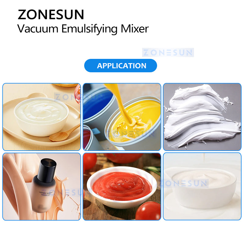 Perfect Emulsions: ZONESUN ZS-MX360 Lab Vacuum High Shear Mixer for Creams, Lotions &Pharmaceuticals