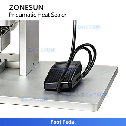 ZONESUN ZS-FK360 Semi Automatic Pneumatic Heat Sealing Machine for Cups Trays, Tubes and Containers