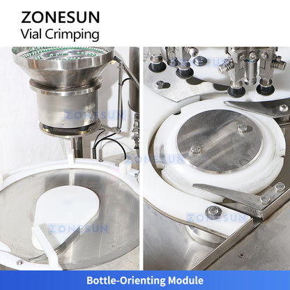 ZONESUN ZS-YG100 Rotary Vial Crimping Machine | Automatic Flip-Off Cap Sealer for Pharma & Labs