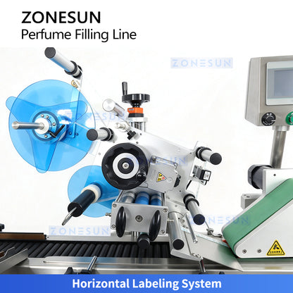ZONESUN ZS-FAL180X17 Automatic Perfume Bottle Feeding Filling Capping and Labeling Line