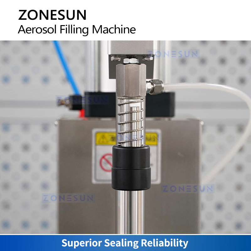 Efficient Production: ZONESUN ZS-QW500 Semi-Auto Aerosol & BOV Spray Can Filling Machine