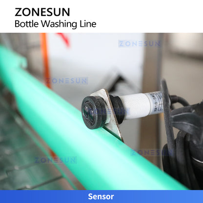Pristine Surfaces: ZONESUN ZS-WBL3000 Automatic Bottle Washing & Air-Knife Drying Production Line