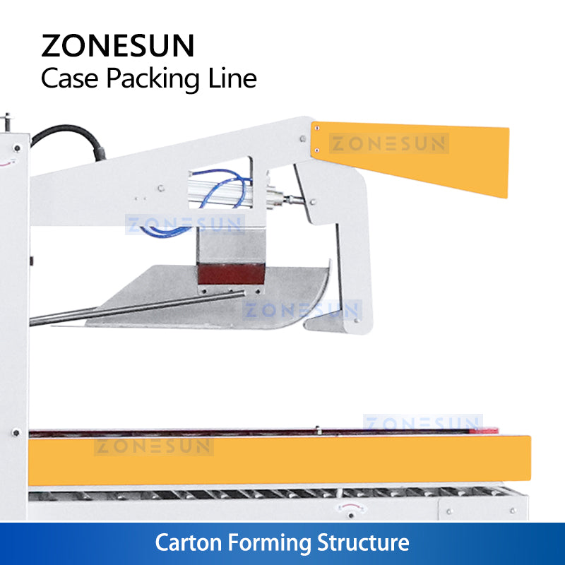 ZONESUN ZS-CSPM2 Automatic Top Load Case Packing Line for Food Beverage Cosmetic Packaging