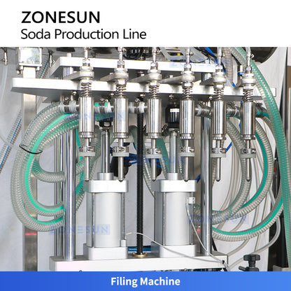 ZONESUN ZS-CDB2: Automatic Soda & Sparkling Water Production Line | Isobaric Filling Machine Demo