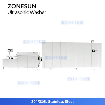 ZONESUN ZS-UWB7: High-Speed Automatic Ultrasonic Bottle Washing & Drying Machine for Pharma