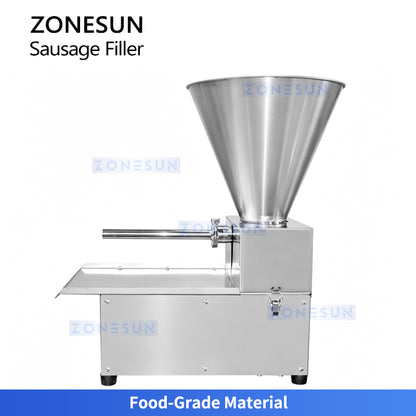 ZONESUN ZS-SFR1 Electric Sausage Filler for Hot Dogs, Salami & Sausage Production