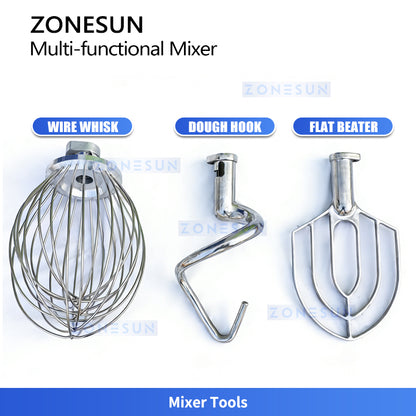 ZONESUN ZS-BM60: Commercial Multifunctional Food Mixer for Dough Kneading, Whipping and Blending