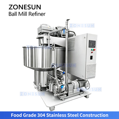 Micron Refining: ZONESUN ZS-BM150 Industrial Vertical Chocolate & Cocoa Liquor Ball Mill Machine