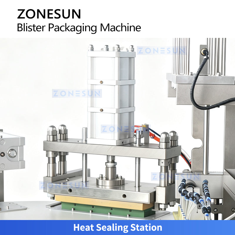 ZONESUN ZS-DDP350 Automatic Rotary Blister Packaging Machine with Paper Backing Heat Sealing