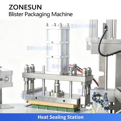 ZONESUN ZS-DDP350 Automatic Rotary Blister Packaging Machine with Paper Backing Heat Sealing
