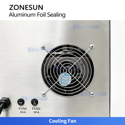 ZONESUN ZS-FK1300 10-70mm High Speed Automatic Induction Aluminum Foil Sealing Machine