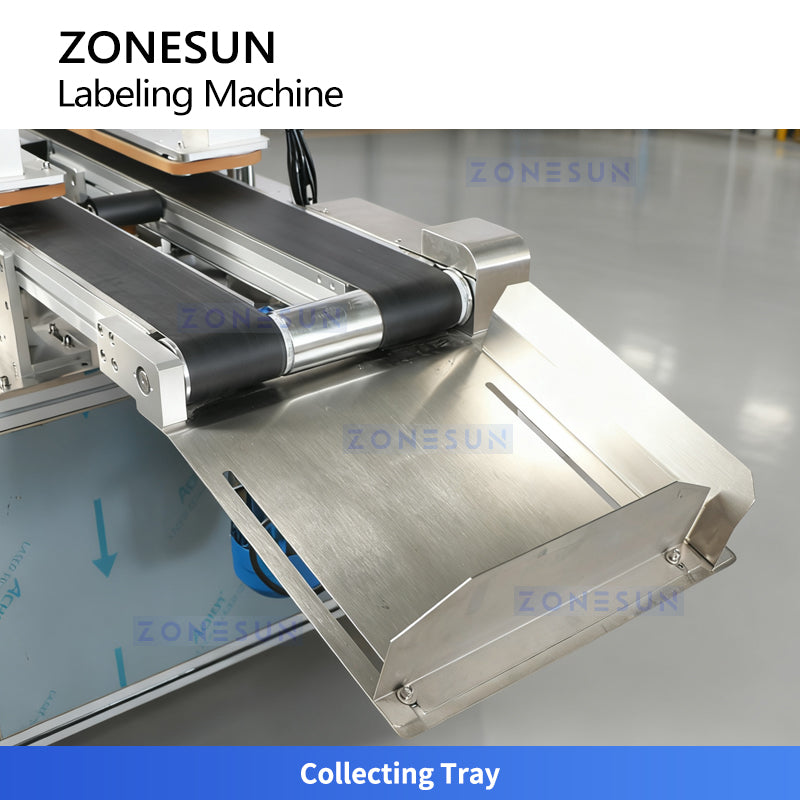 ZONESUN ZS-TB831F Automatic Food Box Labeling Machine for Takeaway and Plastic Container Sealing