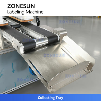 ZONESUN ZS-TB831F Automatic Food Box Labeling Machine for Takeaway and Plastic Container Sealing