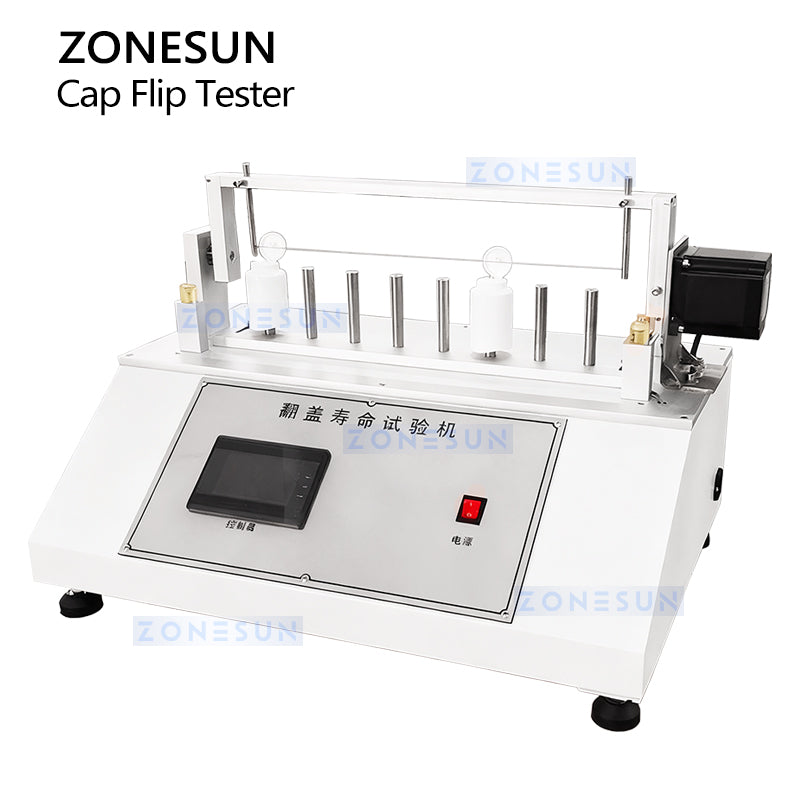 ZONESUN ZS-DTBT1 Automatic Flip Cap Durability Testing Machine for Cosmetics and Bottles