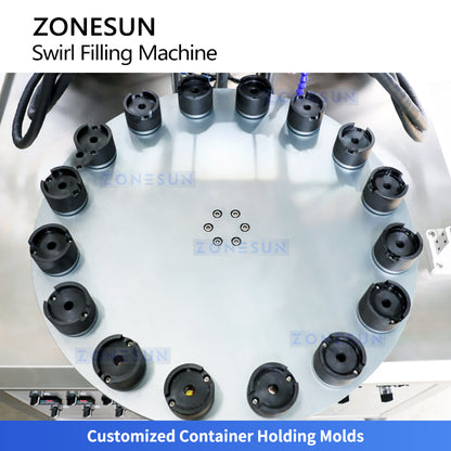ZONESUN ZS-LG2C Dual-color Spiral Filler for Cosmetics & Paste for Cosmetic and Paste Products