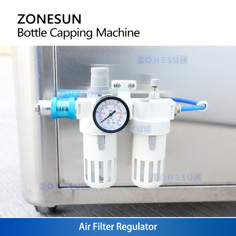 ZONESUN ZS-FK50 4 Heads Semi-automatic Vacuum Capping Machine For Jam Jar Bottles