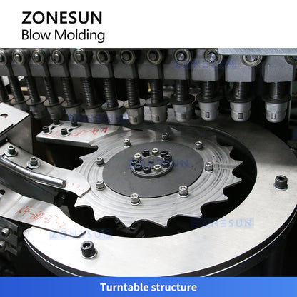 ZONESUN ZS-SBM2A 2-Cavity Automatic Bottle Blow Molding Machine with UV Heating