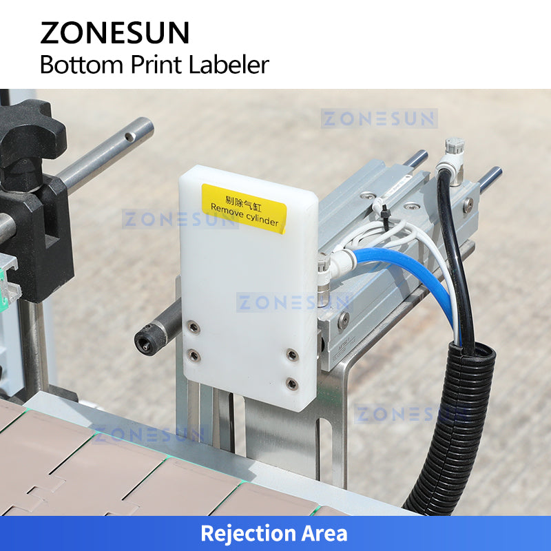 Smart Coding: ZONESUN ZS-512F Automatic Bottom Print & Apply Labeling Machine with RFID Verification