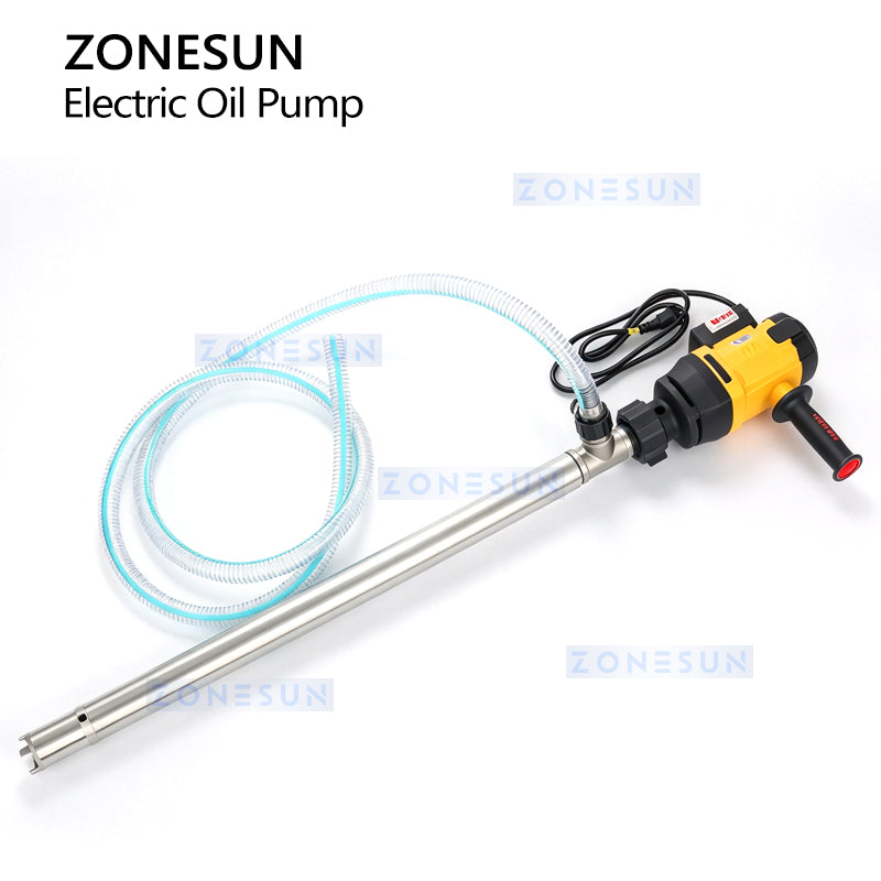 ZONESUN ZS-EVF04 High-Flow Heat-Resistant Electric Oil Drum Pump for Cooking Oil and Industrial Liquids