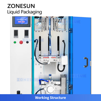 ZONESUN ZS-FS240P Automatic Liquid Stick Sachet Packing Machine for Energy Drinks and Herbal Beverages