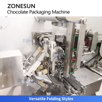 ZONESUN ZS-CWM2 Automatic Chocolate Wrapping Machine for Candy and Confectionery Packaging