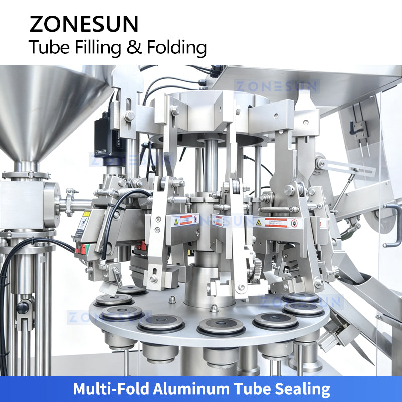 ZONESUN ZS-FS80A Automatic High Speed Aluminum Tube Filling Folding Sealing Machine