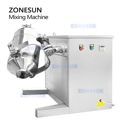 ZONESUN ZS-SBH10 3D Powder Mixer for Efficient Dry Material Blending in Food and Chemical Use