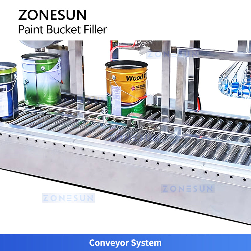 ZONESUN ZS-GTW3D Automatic Filling and Capping Machine for Paint Buckets and Liquid Containers