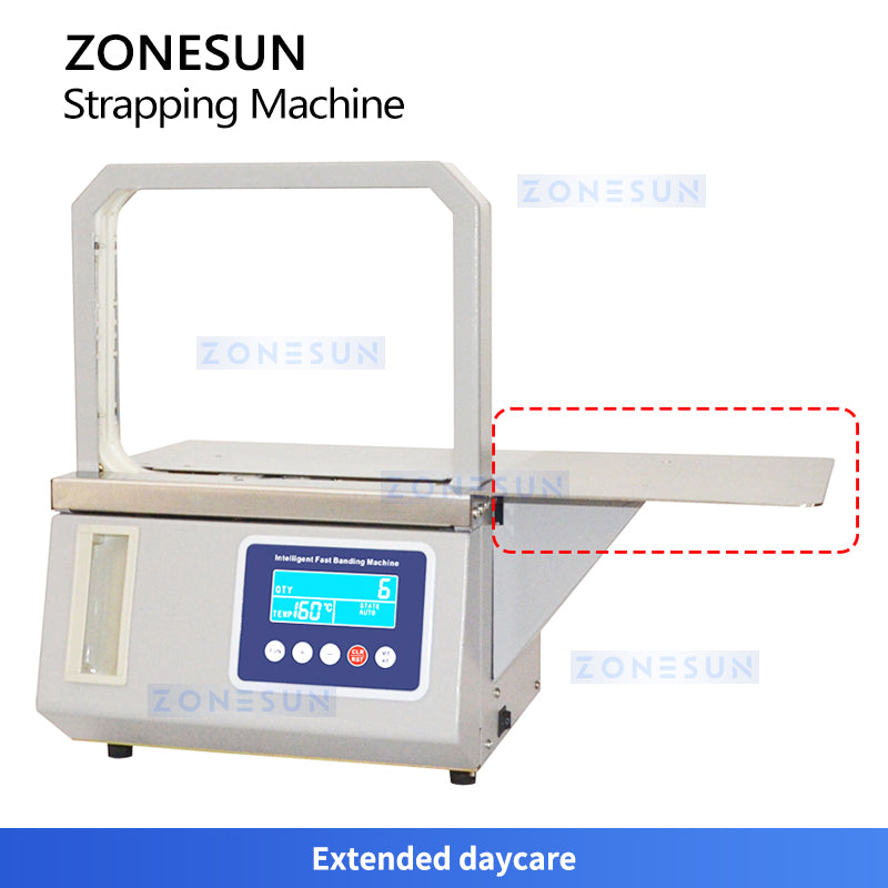 ZONESUN ZS-SKZ1 High-Speed OPP/Paper Banding Machine for Food, Boxes, and More