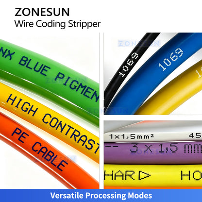 ZONESUN ZS-EW30 Automatic Wire Cutting Stripping and Coding Machine for Cable Processing