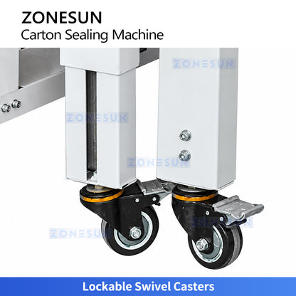 ZONESUN ZS-TFX5050 Automatic Carton Sealing and 360° Orbital Tape Wrapping Machine