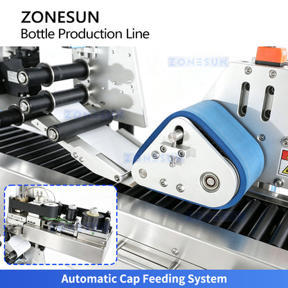 ZONESUN ZS-FAL180V20 Automatic Bottle Unscrambling Filling Capping and Labeling Production Line