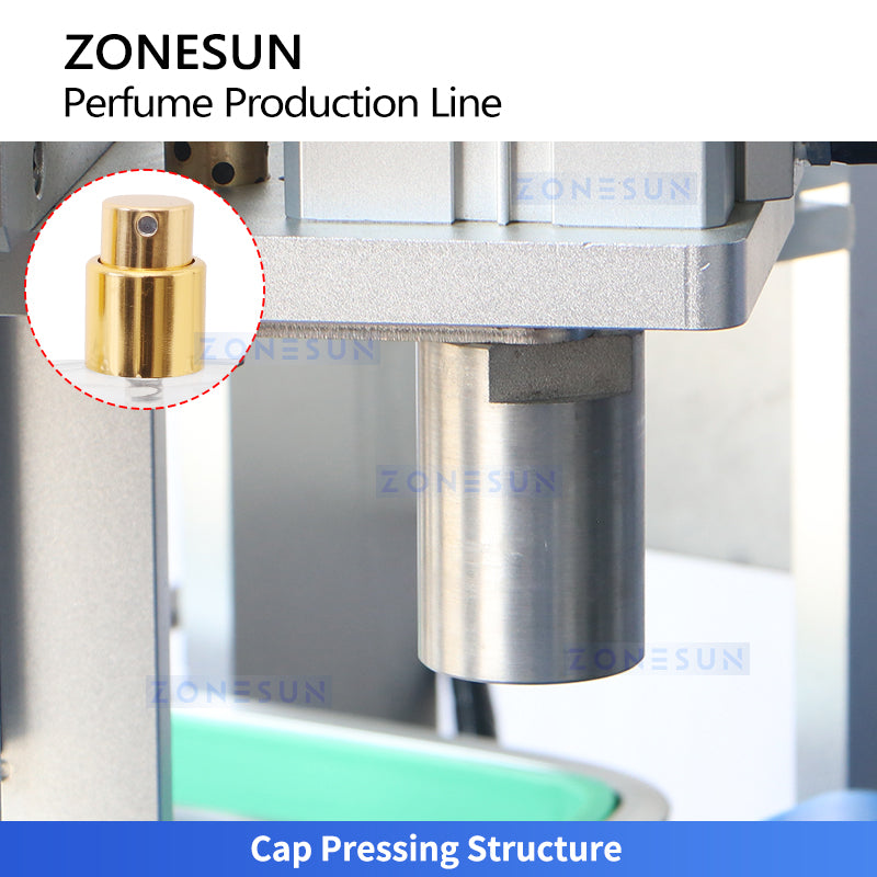 Pro Fragrance Tech: ZONESUN ZS-AFC42P Automatic Perfume Vacuum Filling & Pump Capping Monoblock Line