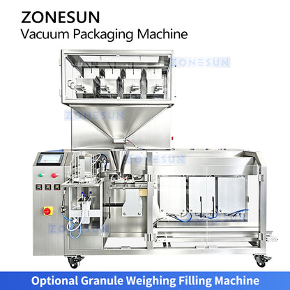 ZONESUN ZS-AFS015 Automatic Three Chamber Vacuum Pouch Packaging Machine