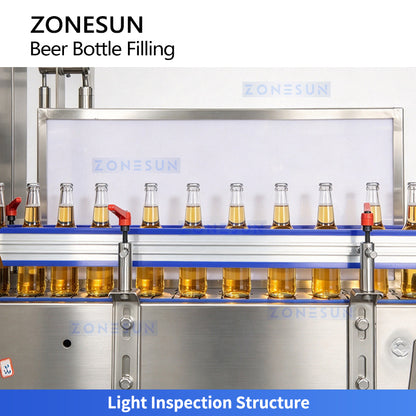 ZONESUN ZS-AFC883B Automatic Beer Carbonated Beverage Isobaric Filling and Crown Capping Machine