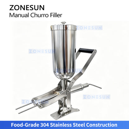 Easy Baking: ZONESUN ZS-CZI4 Manual Quantitative Pastry Injector for Donut, Churro & Puff Fillings