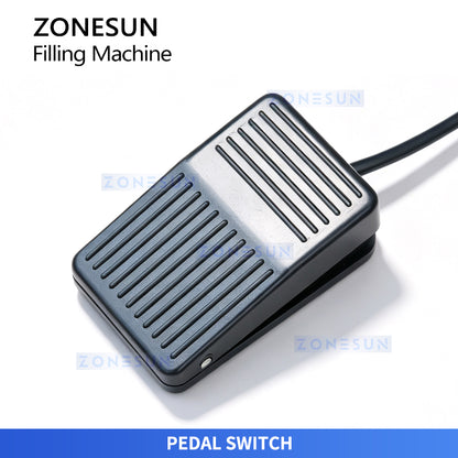 ZONESUN ZS-GTPP1M Semi Automatic Servo Piston Pressure Filling Machine Pressurized Hopper Paste Cosmetic Cream Lip Gloss Filler