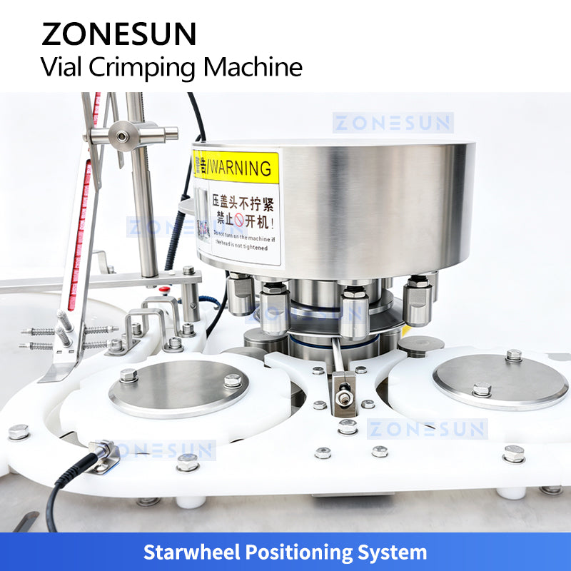 ZONESUN ZS-YG300 Automatic High-Speed Vial Capping Machine Pharmaceutical Lab Bottle Crimper