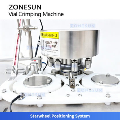 ZONESUN ZS-YG300 Automatic High-Speed Vial Capping Machine Pharmaceutical Lab Bottle Crimper