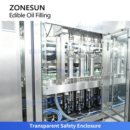 ZONESUN ZS-EVF02 Automatic 8-Head Tracking Edible Oil Filling Machine