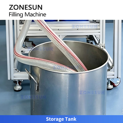 High Precision 1-20L Filling: ZONESUN ZS-TSM07 Servo Liquid Filler for Oil, Detergent & Chemicals