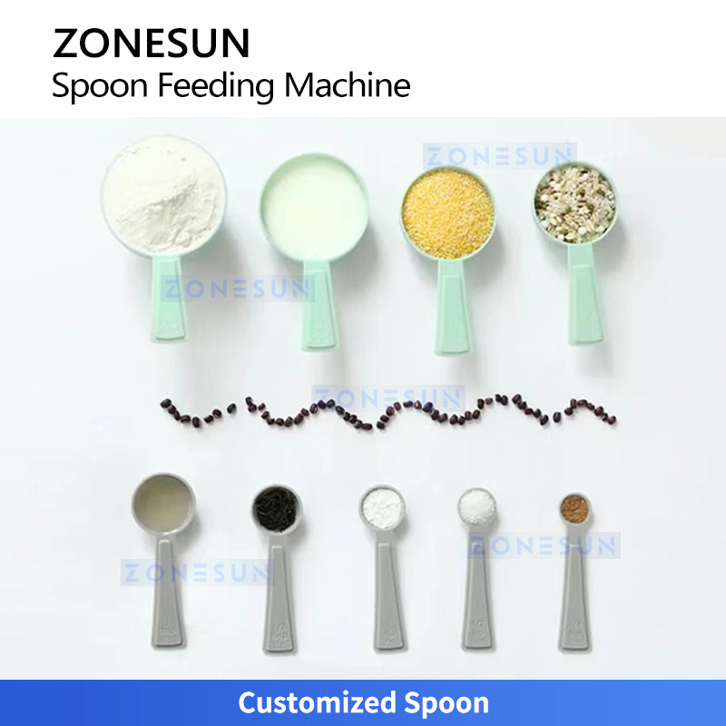 ZONESUN ZS-SF01 Automatic Spoon Feeding Machine for Milk Powder and Nutritional Powder Packaging