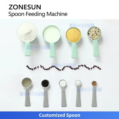 ZONESUN ZS-SF01 Automatic Spoon Feeding Machine for Milk Powder and Nutritional Powder Packaging