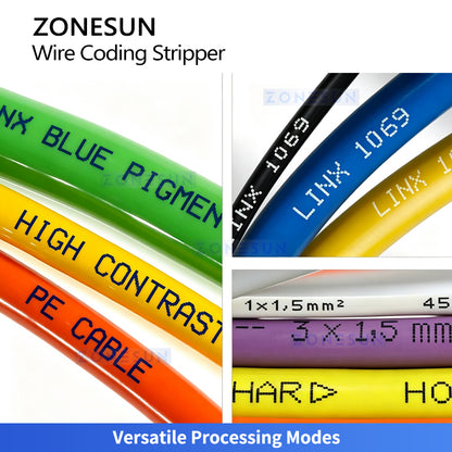ZONESUN ZS-EW30 Automatic Wire Cutting Stripping and Coding Machine for Cable Processing
