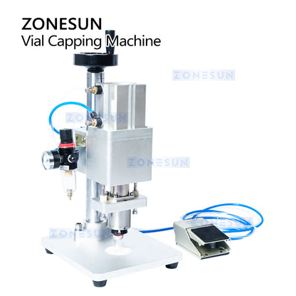 Zonesun ZS-YG08B 13/20mm Pneumatic Aluminum Plastic Penicillin Capping Machine